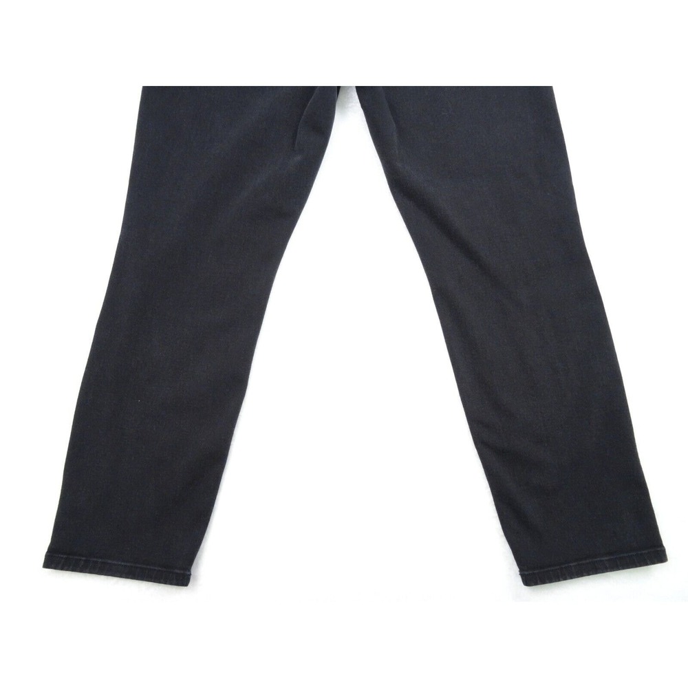 NYDJ Womens Jeans Size 16 Black Denim Ankle Stretch Lift Tuck High Rise - Picture 8 of 16